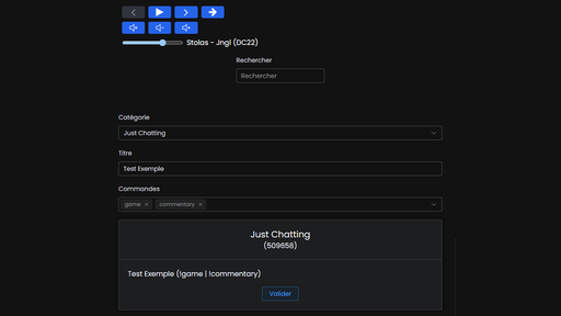 Gestionnaire de Stream
