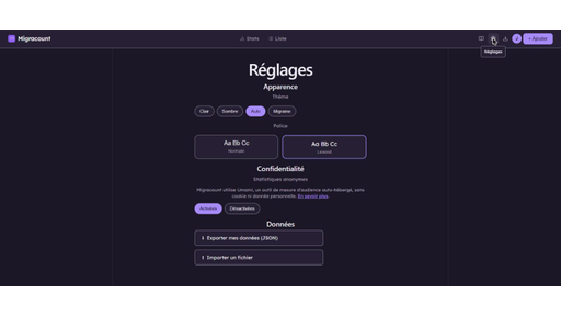 Personnalisation, accessibilité et confidentialité
